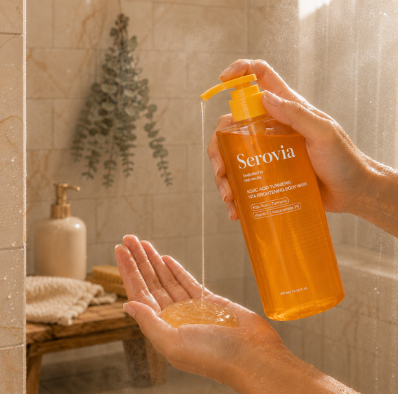Serovia Kojic Acid Body Wash bottle